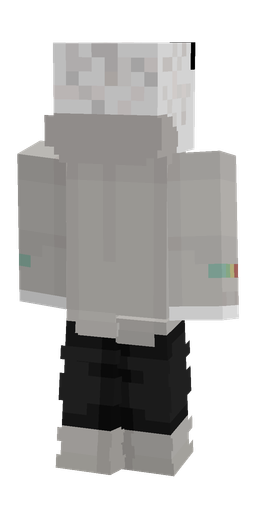 Black skin: body, back render