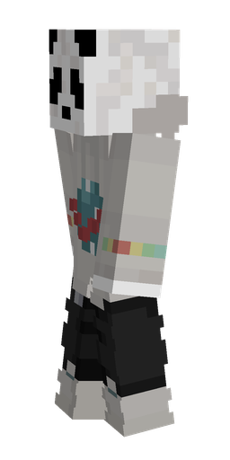 Black skin: body, left side render