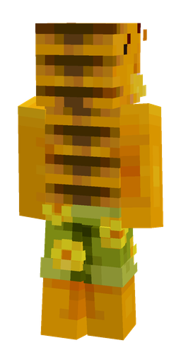 Orange skin: body, back render