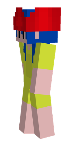 Blue skin: body, left side render