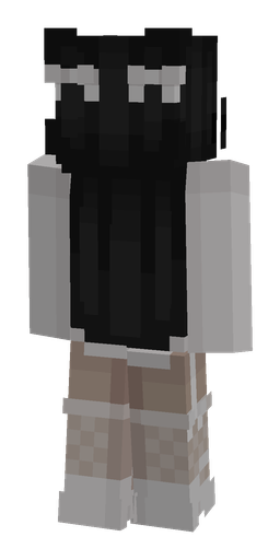 Black skin: body, back render
