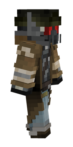 Black skin: body, right side render