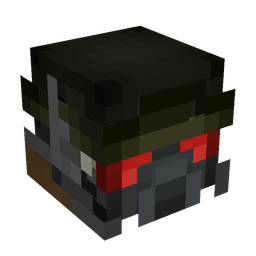 Black skin: head render