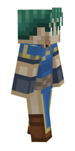 Blue skin: body, right side render