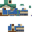 Blue skin: raw texture render