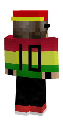 Black skin: body, back render