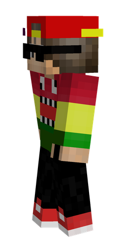 Black skin: body, left side render