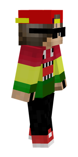 Black skin: body, right side render