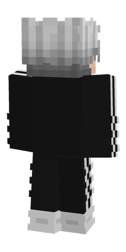 Black skin: body, back render