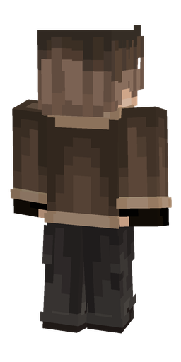 Black skin: body, back render