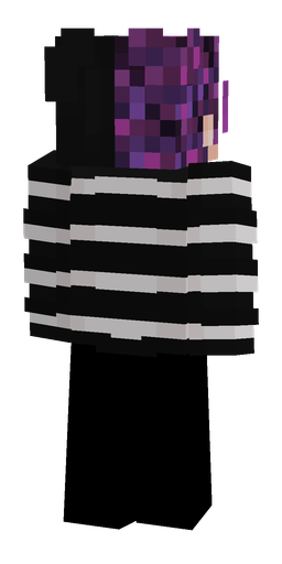 Black skin: body, back render