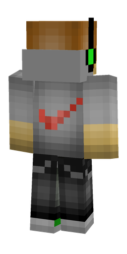 Black skin: body, back render