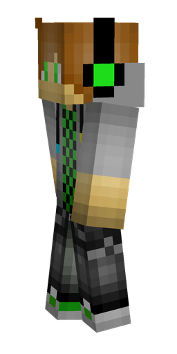 Black skin: body, left side render