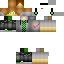 Black skin: raw texture render