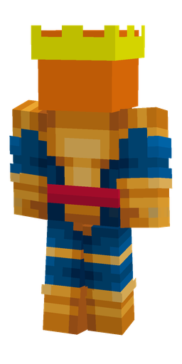 Blue skin: body, back render