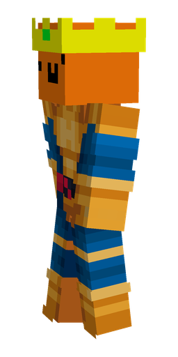 Blue skin: body, left side render