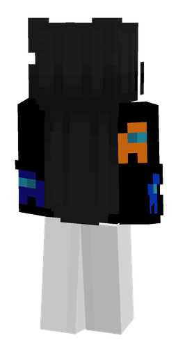Black skin: body, back render