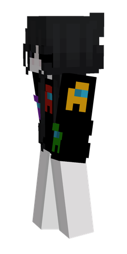 Black skin: body, left side render
