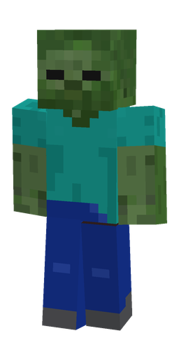 Blue skin: body, front render