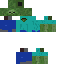Blue skin: raw texture render