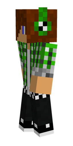 Black skin: body, left side render
