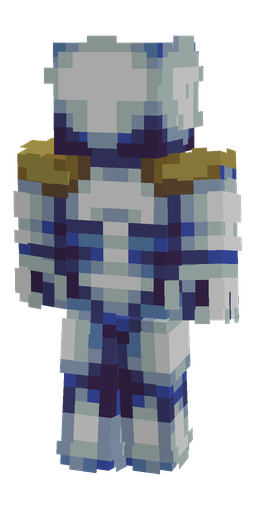 Blue skin: body, back render