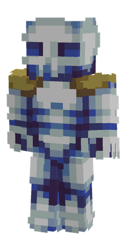 Blue skin: body, front render