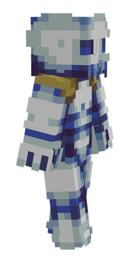 Blue skin: body, right side render