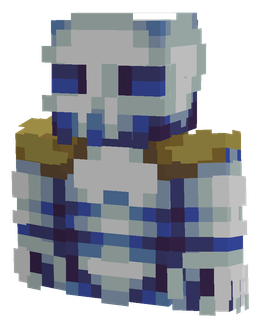 Blue skin: bust render