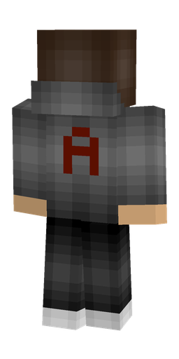 Black skin: body, back render