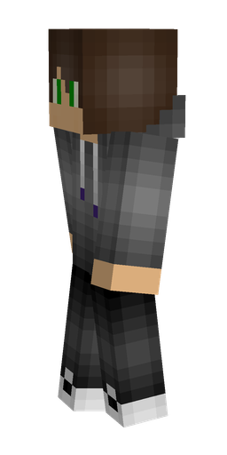 Black skin: body, left side render