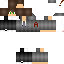 Black skin: raw texture render