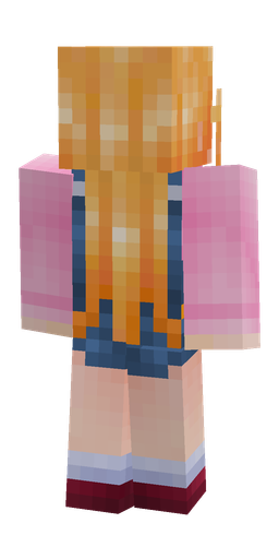 Blue skin: body, back render