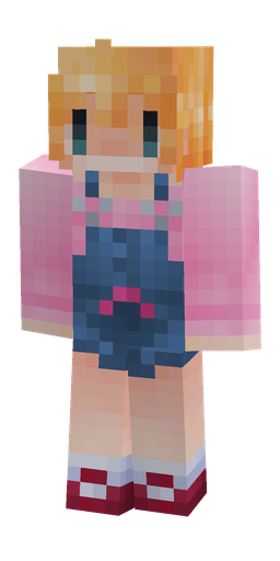 Blue skin: body, front render