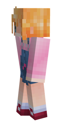 Blue skin: body, left side render
