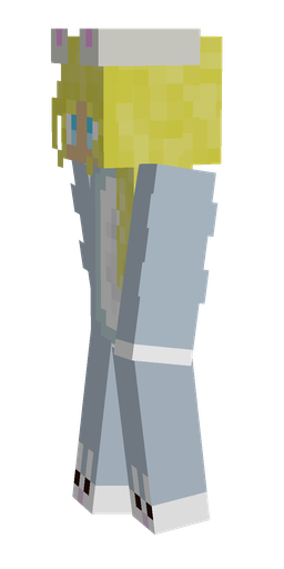 Blue skin: body, left side render