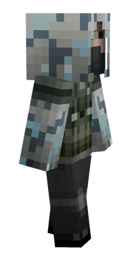Black skin: body, right side render
