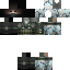Black skin: raw texture render