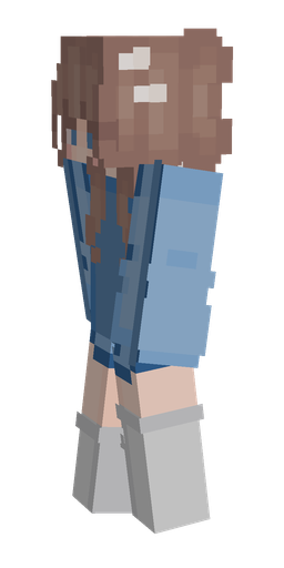 Blue skin: body, left side render