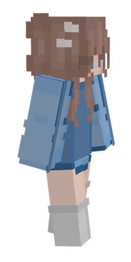 Blue skin: body, right side render