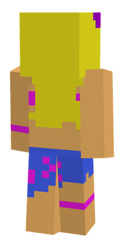 Orange skin: body, back render