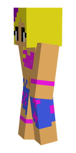 Orange skin: body, left side render
