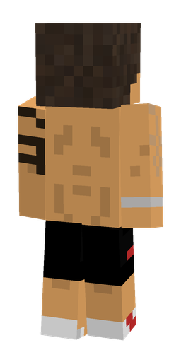 Brown skin: body, back render