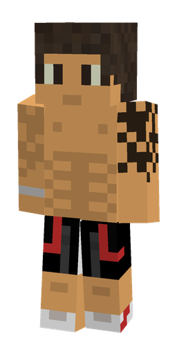 Brown skin: body, front render