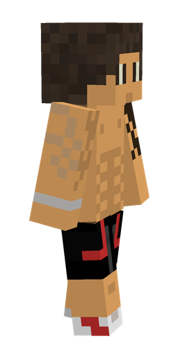 Brown skin: body, right side render