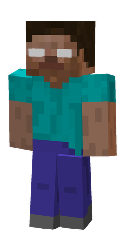 Blue skin: body, front render