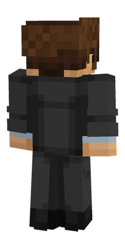 Black skin: body, back render