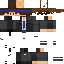 Black skin: raw texture render
