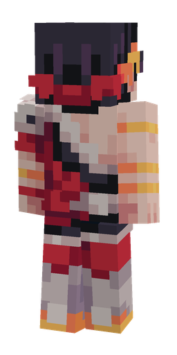 Gray skin: body, back render