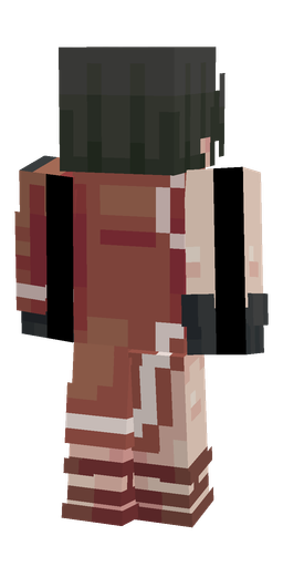 Black skin: body, back render
